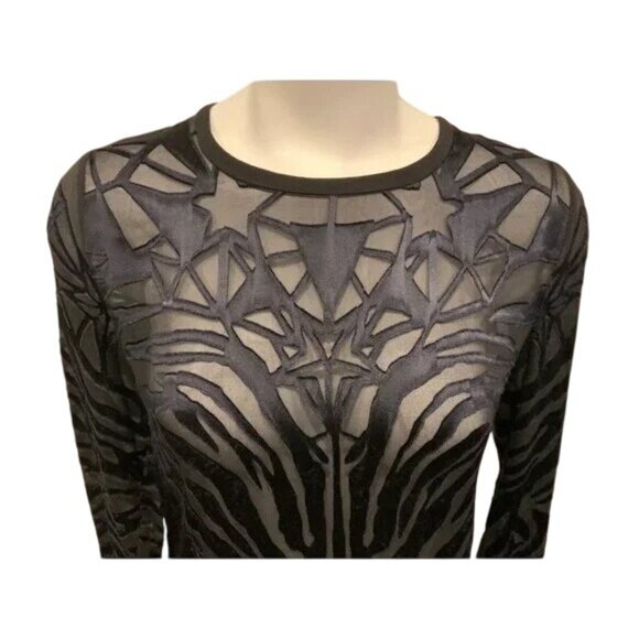 Revolve IRO Catrine Navy Silk Long Sleeve Blouse - Picture 5 of 9